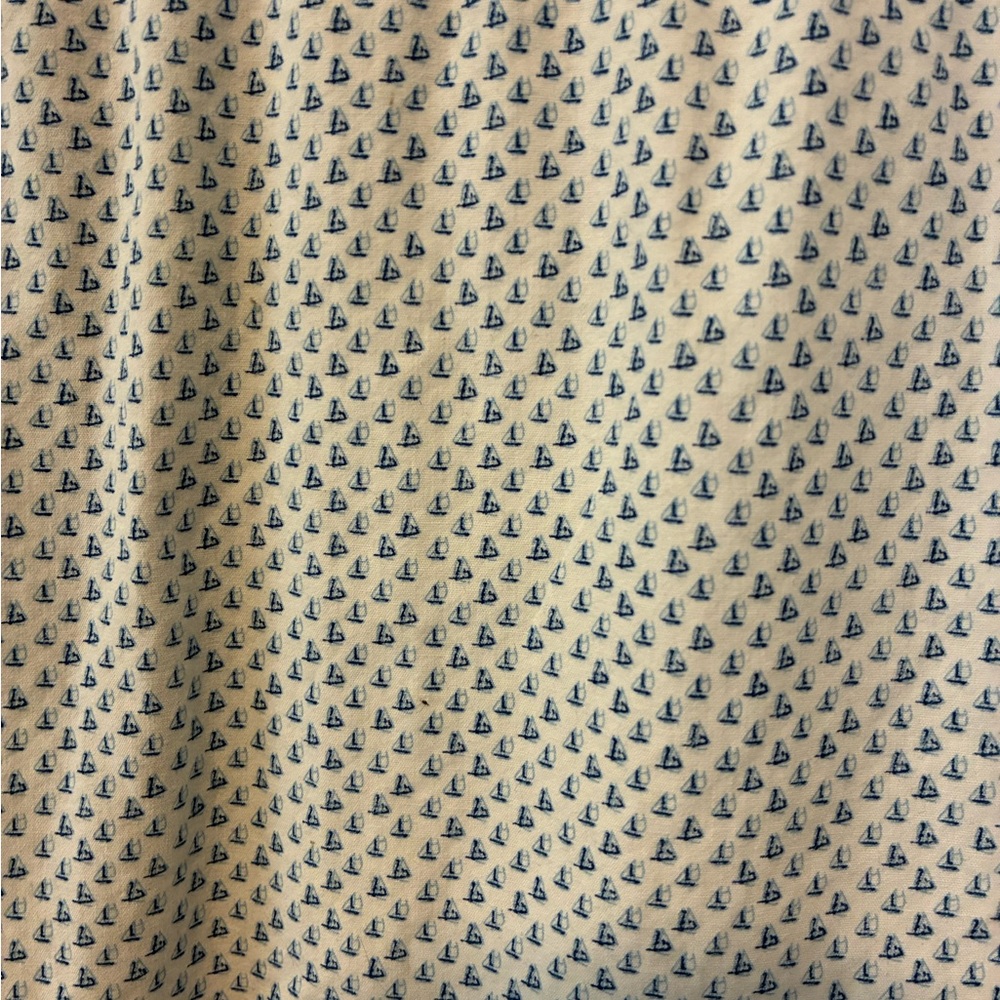 Light Blue Short-Sleeve Microprint Button-Down Shirt - Picture 3 of 4
